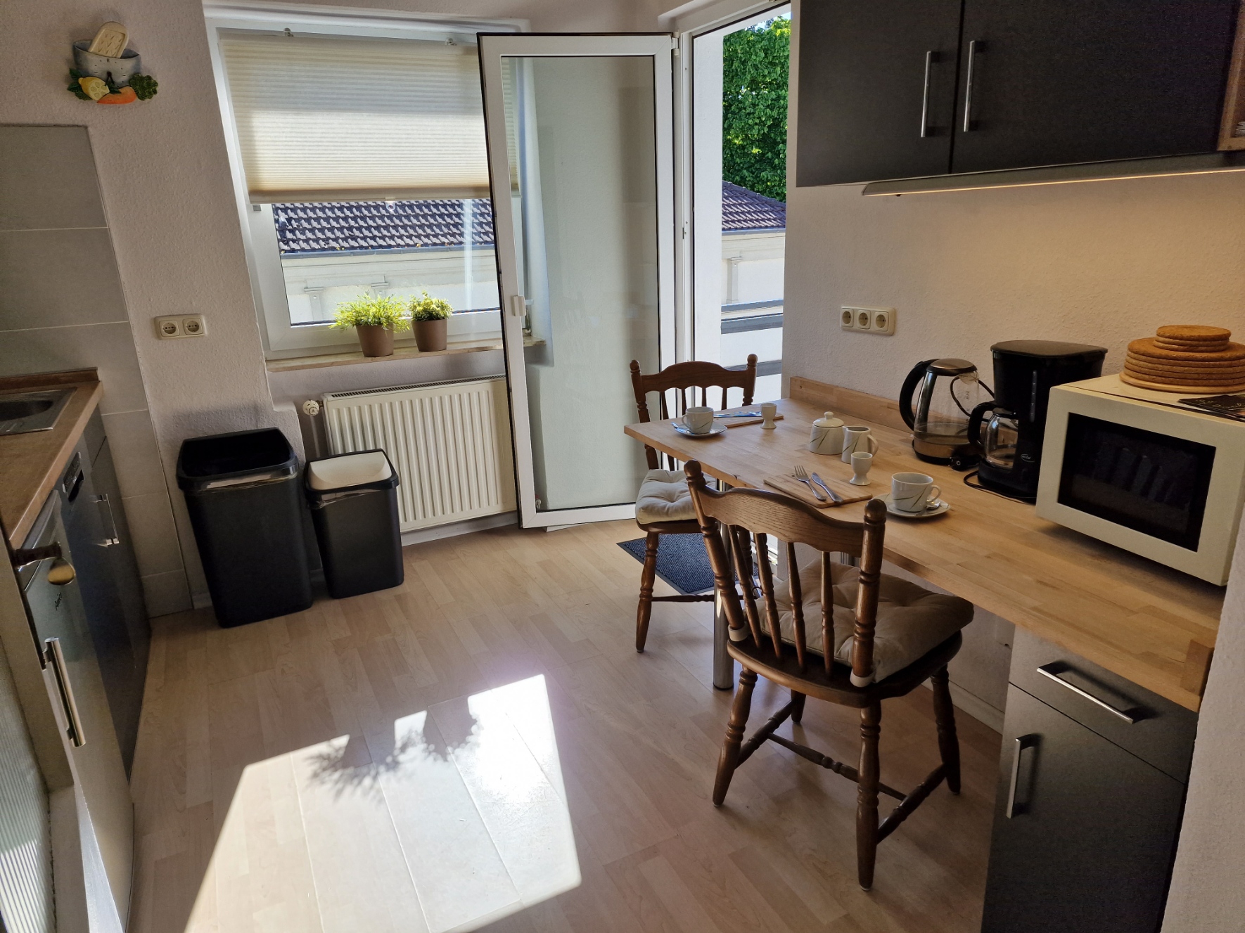 Küche komplett ausgestattet